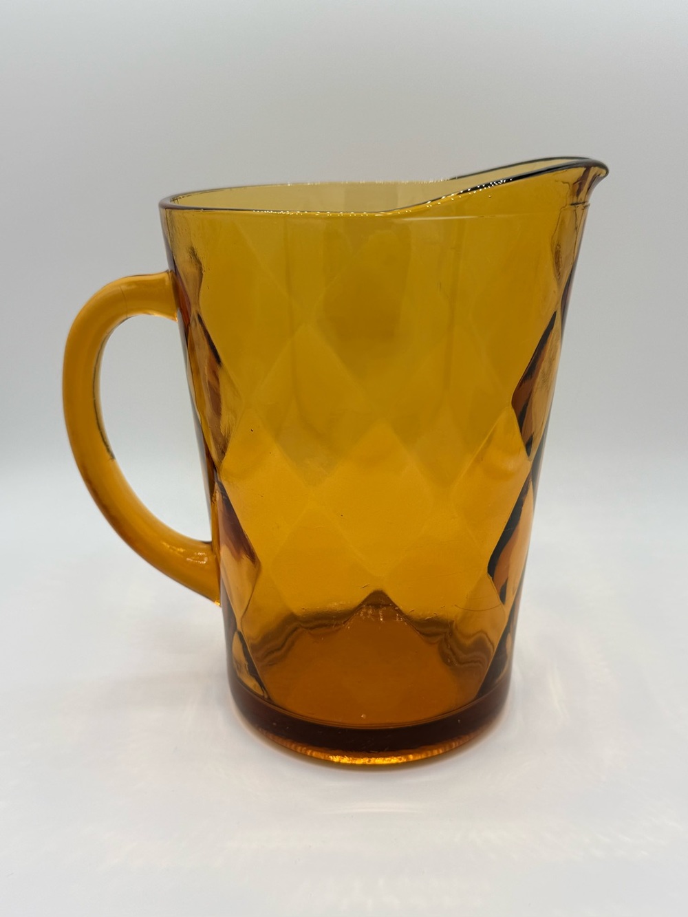 Hazel-Atlas Amber Glass Pitcher - Home Dining